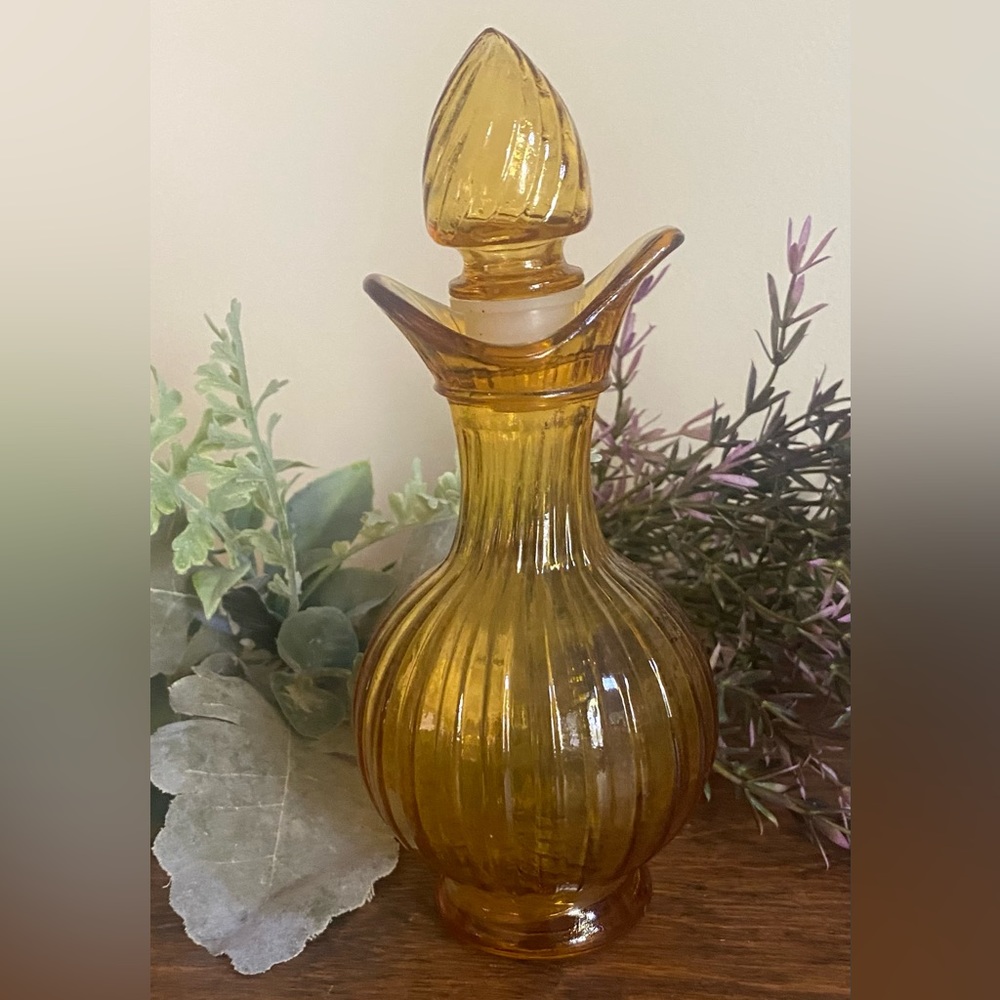 Amber perfume bottle